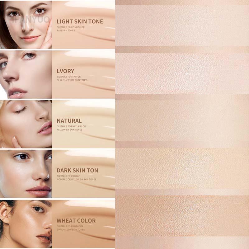 Mattes Foundation Creme-Stick Wasserdicht Langanhaltend Ölkontrolle Abdecken Akne Base Geschmeidiges Make-up Feuchtigkeitsspendend Aufhellend Concealer Lippenbasis