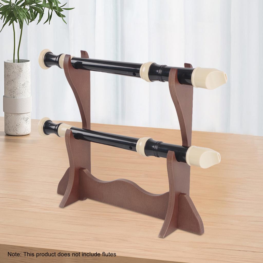 Flute Stand Desktop Flute Stand Display Holder Support Double Layer Storage Lightweight Violin Bows
