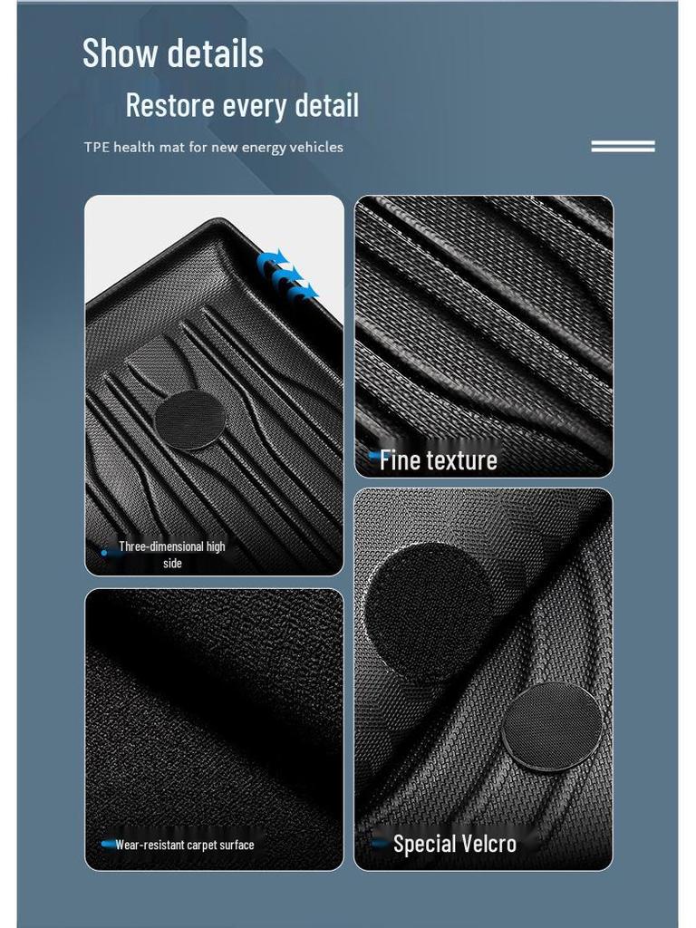 Compatible with 23 Trumpchi GS3 YingSu Models: Eco-Friendly TPE Floor Mats & Waterproof Trunk Mat