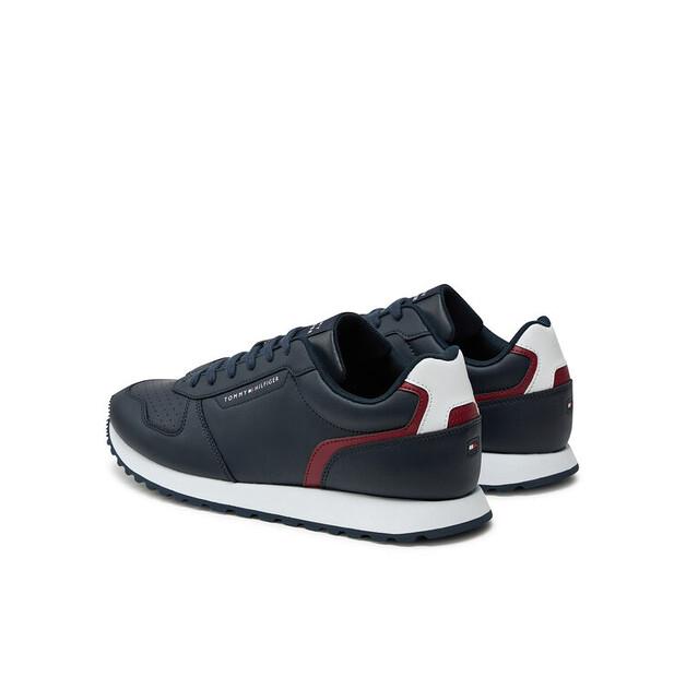 Мужские кроссовки Tommy Hilfiger New runner eva mix lth flag fm0fm05453 granatowy