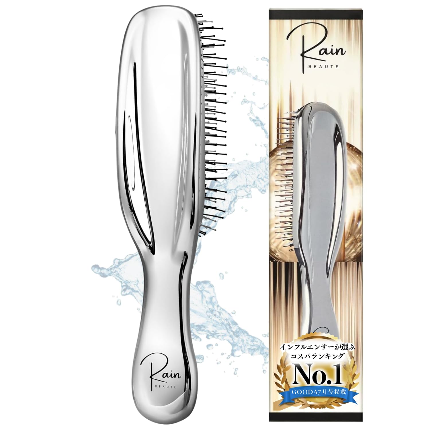 

[Unprecedented Closeness] Scalp Moist Brush, rainbeaute Hair Brush, Shampoo Brush, Scalp Brush, 2-Way Shampoo & Leave-In Bath Brush, Smooth Hair