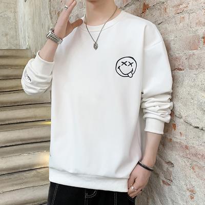 Maglione Smiley Uomo Primavera Nuovo Girocollo Camicia Base Gioventù Top Casual Largo