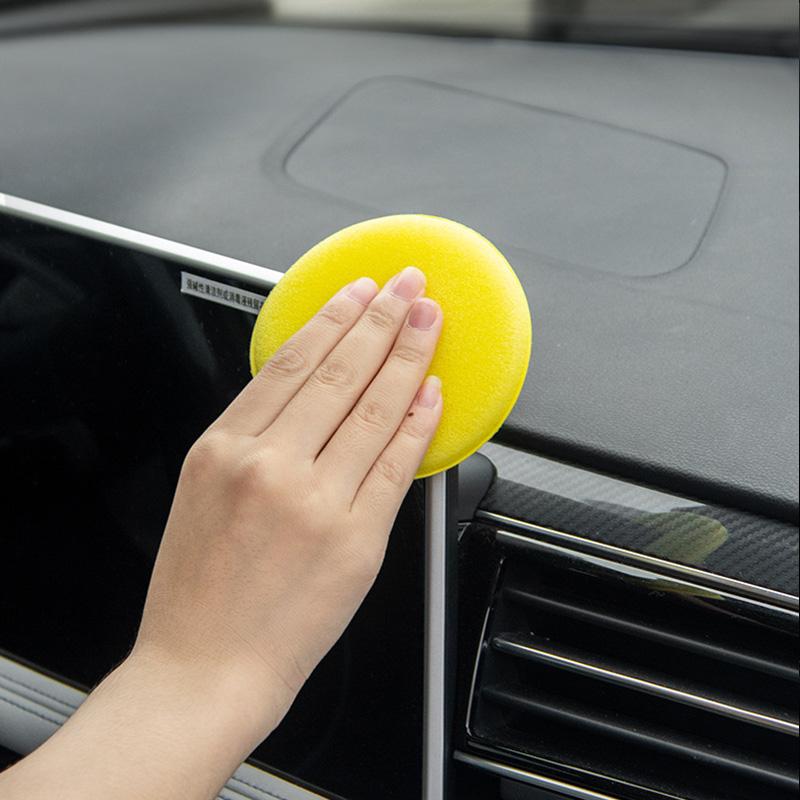 Universal 12Pcs Car Waxing Foam Polish Sponges Applicator Detail Washing Pads Wax Soft Sponge Dust Remove Car Cleaning Tool