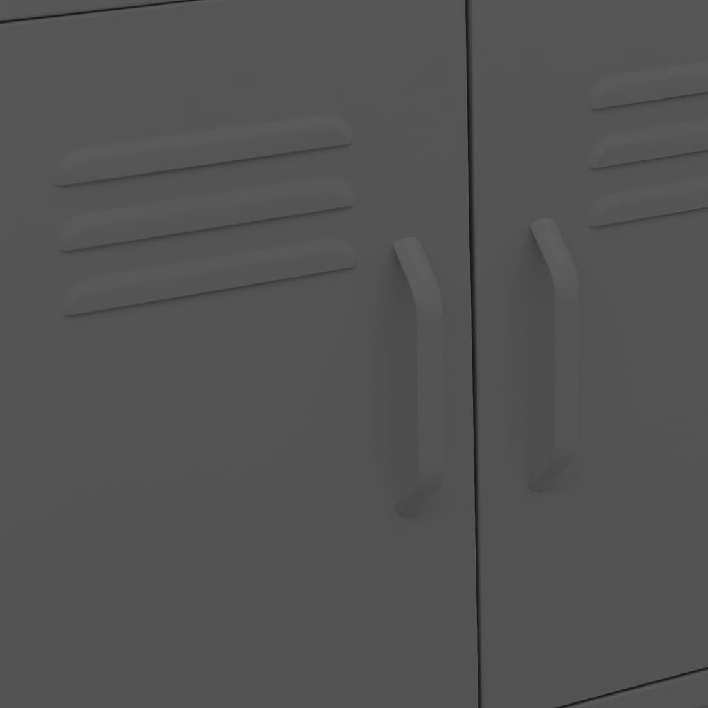 Storage Cabinet Anthracite 60 x 35 x 56 cm Steel