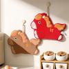 Chinese  Year 2026 Hand Towel Cartoon Absorbent Towels Chinese Spring Festival Quick Drying Towels Cute Horse Hanging Cloth