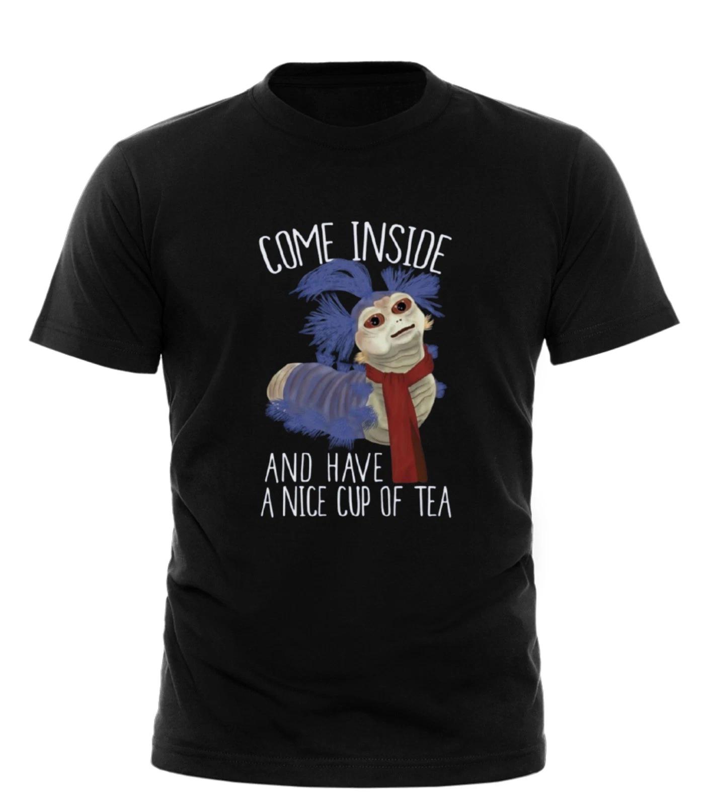 labyrinth the worm come inside nice cup tea mens womens t-shirt all sizes M