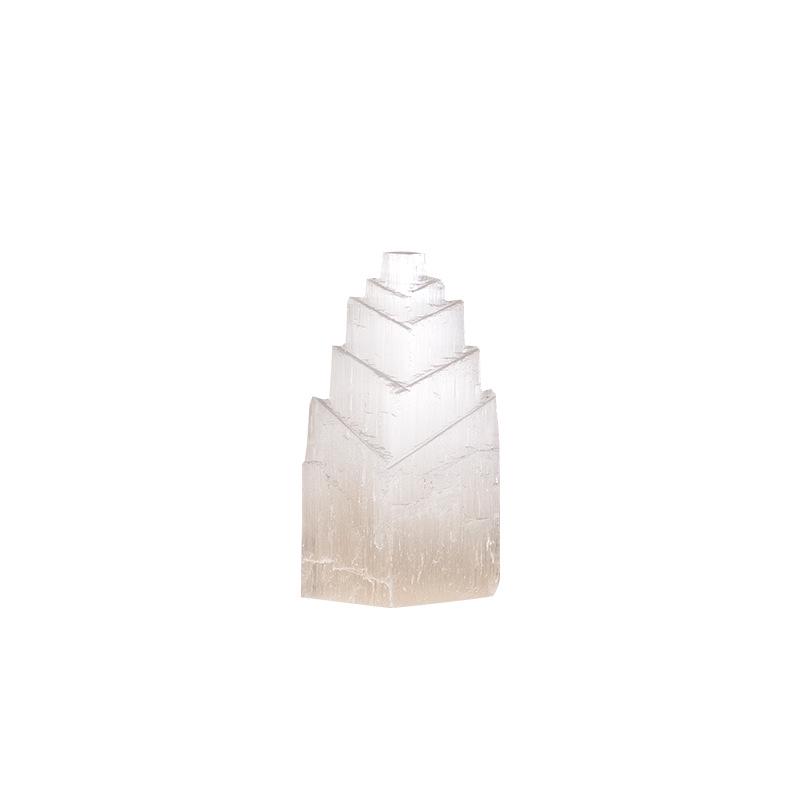 Translucent Selenite Rhombus Ornament: Cat s Eye Gypsum Meditation Healing Stone for Yoga & Indoor Decor
