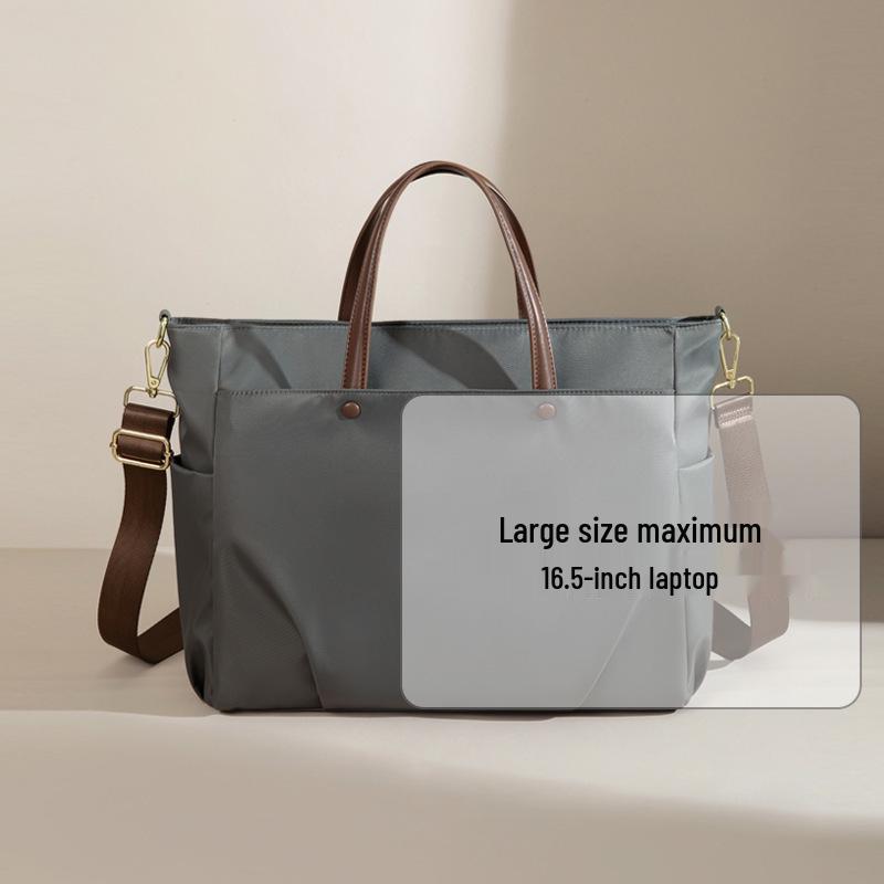 Damen Laptoptasche: 15,6-Zoll-Aktentasche mit großer Kapazität, zum Umhängen und als Crossbody-Tasche