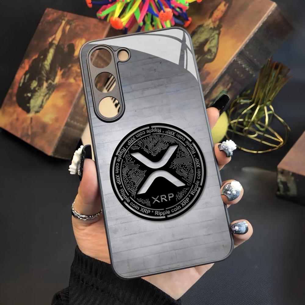 

Xrp Ripple Crypto Phone Case for Samsung Galaxy S24 S23 S22 S21 S20 A24 A34 A54 A53 Note20 M54 Fe Ultra Plus Glass Samsung note20