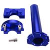 HANSWD Motorcycle CNC Aluminum 22mm Throttle Grip High Performance Twist Throttle Grip Cable Scooter Bike Pedal (Blue)