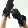 Women's Vintage Lace Bow Gloves for Evening Party Prom