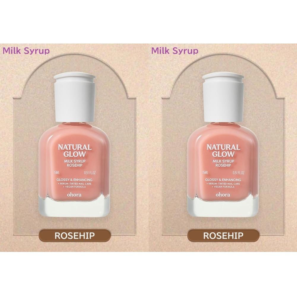 OHORA Sada posilovače nehtů Sirup Posilující péče o nehty Lesk 10 ml x2 (10 X 10)