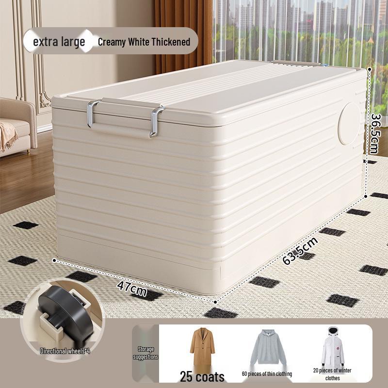 Große faltbare Aufbewahrungsbox mit Rädern - Verdickter Kunststoff für Spielzeug & Kleidung, Kostenloser Versand
