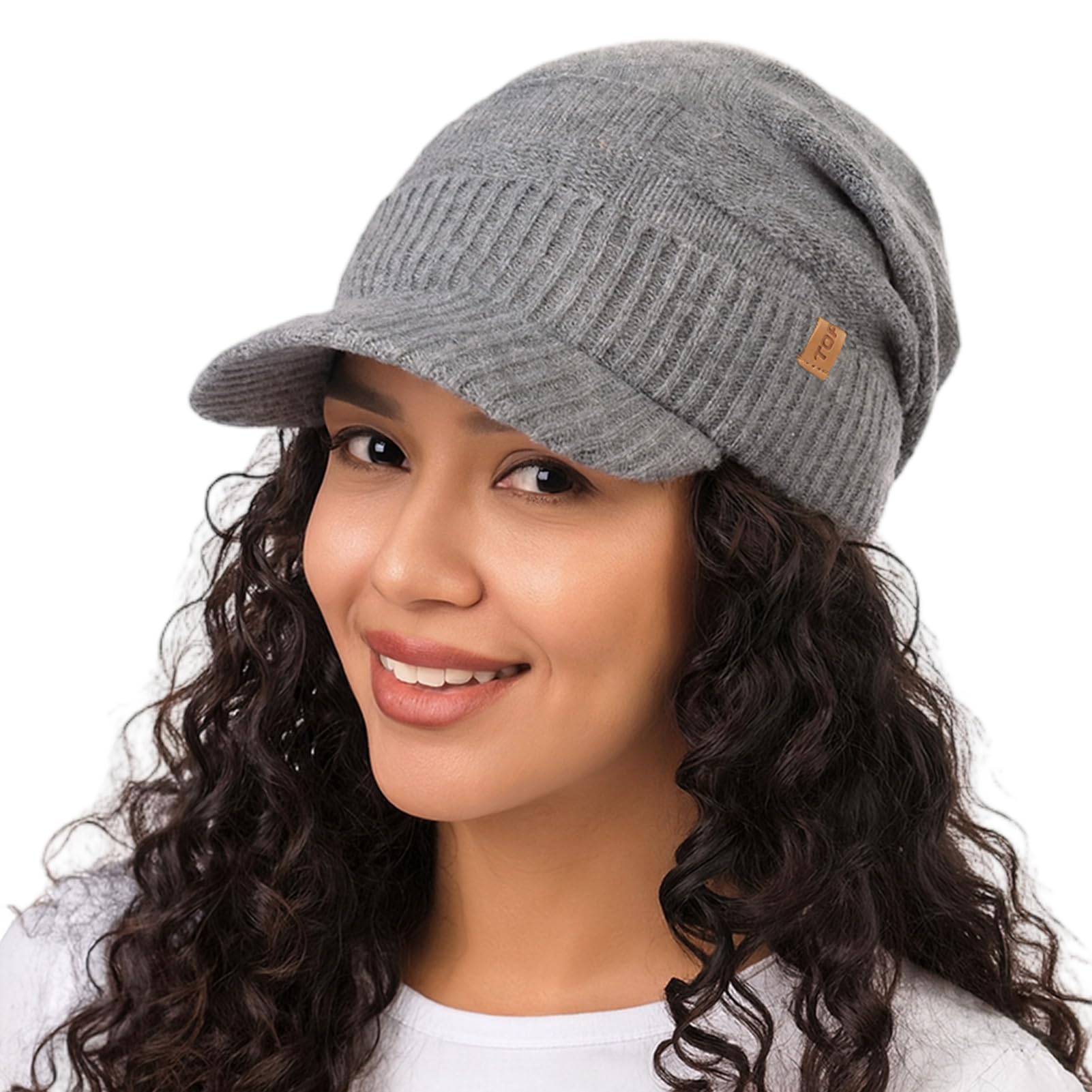 

Шапка-бини из мериносовой шерсти на зиму с флисом, идеально подходящая для и активного отдыха [TOP-EX] 100% бини, подкладка, теплая, мужская, женская, M/L, серая, серый