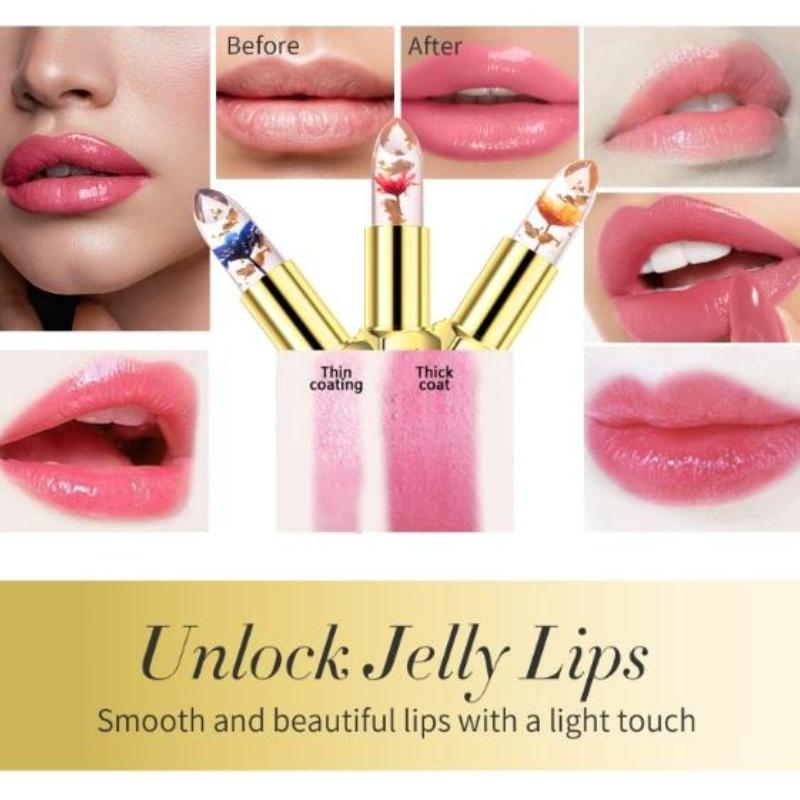 Voděodolný lesk na rty Flower Lipstick hydratační krém na rtěnku se změnou teploty
