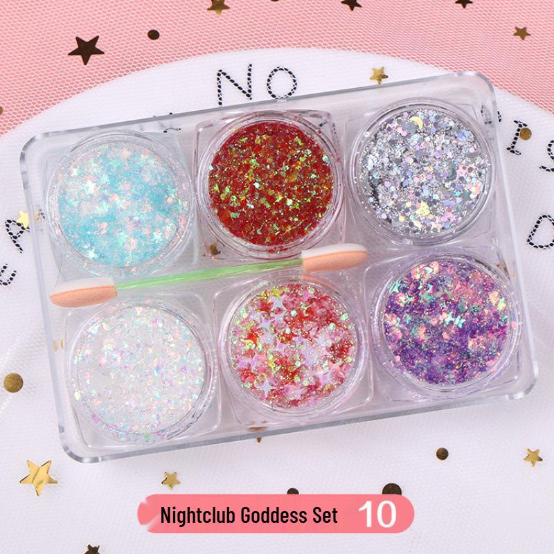 Fairy Sparkle Glitter Eyeshadow Stickers - Shimmer Makeup for Christmas & Children's Day