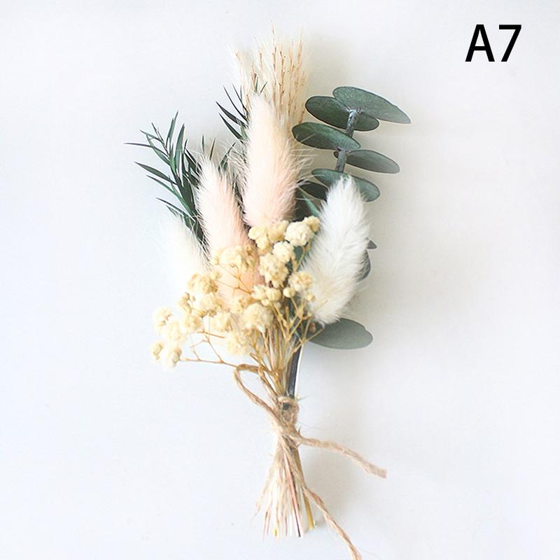1 Stück Mini Natürliche Trockenblumenstrauß Boutonnieres Trauzeugen Knopflöcher Brautjungfer Blume Korsage Brosche Weihnachten Hochzeitsdeko