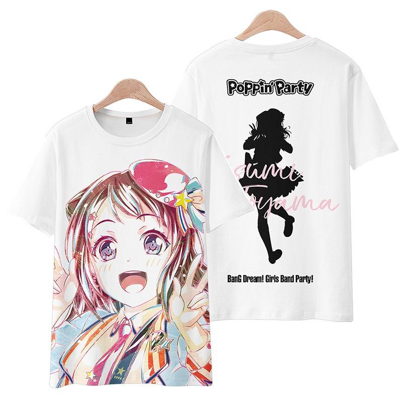 Hatsune Miku's Cute Anime 2D Series 3D Printed T-shirts, Fashionable and Versatile Cos Short-sleeved for