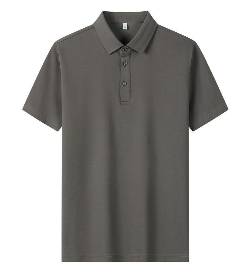 Solona Ice Silk Collared Polo T-Shirt for Office and Group Wear, Short Sleeve with Logo Print.