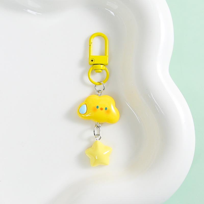 Adorable Cloud Keychain - Soft, Realistic, and Popular Backpack Accessory for Best Friends and Couples