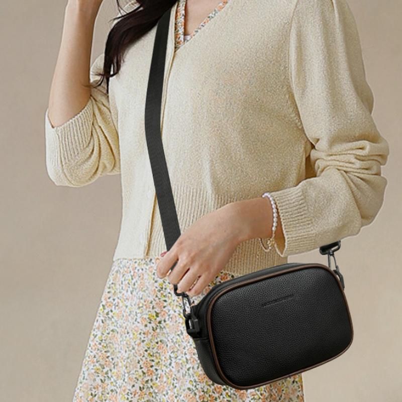 Borsa a tracolla casual da donna, piccola borsa a spalla in morbida pelle PU, mini borsa messenger alla moda per l'uso quotidiano, disponibile in più colori