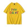 Valentinstag Partner Outfits Ich liebe es, mit den Fingern zu malen Ich bin Farbe T-Shirt Niedliches Herz Bunter Buchstaben Design Partner Shirt