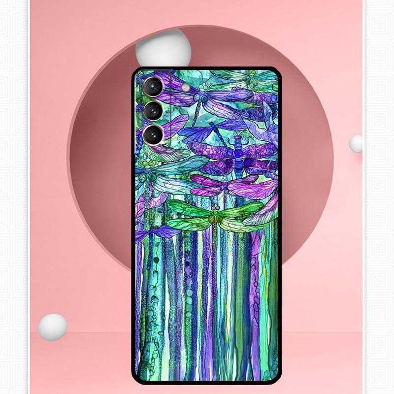 Dragonfly Case For Samsung Galaxy S25 Ultra S25 FE S20 S21 S22 S23 Plus S9 S10 S24 Ultra Cover Funda