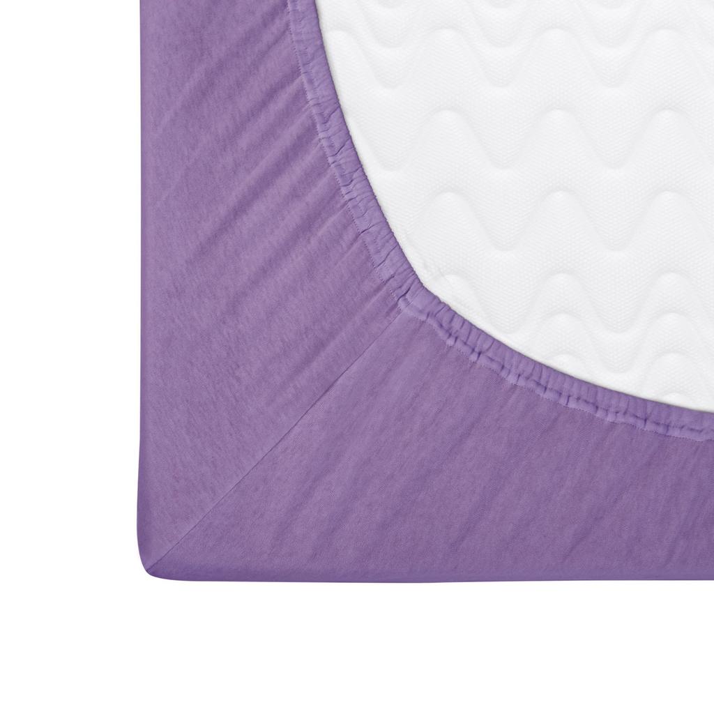 Fitted sheet 120x200 jersey 100% COTTON light purple