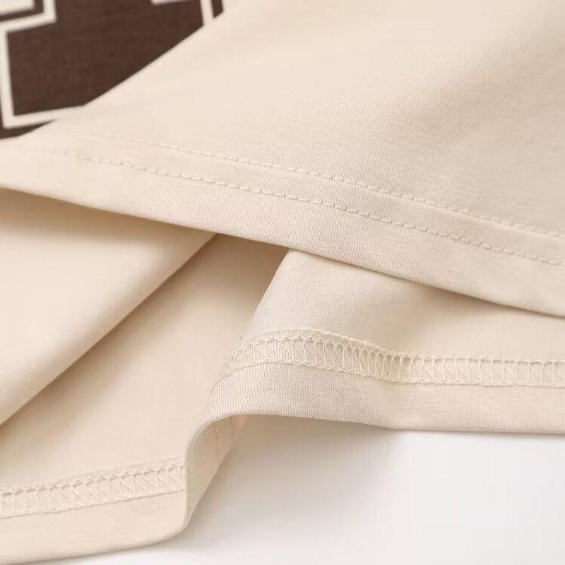 Kaslead New Arrival Women's Fashion Style Fashion Minimalist Print Preppy Style T-shirt 0264818