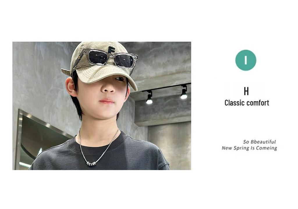 Trendy Spring/Summer 2026 Boys' Short-Sleeve T-Shirt - Cool Boy Personality for Middle and Big Kids