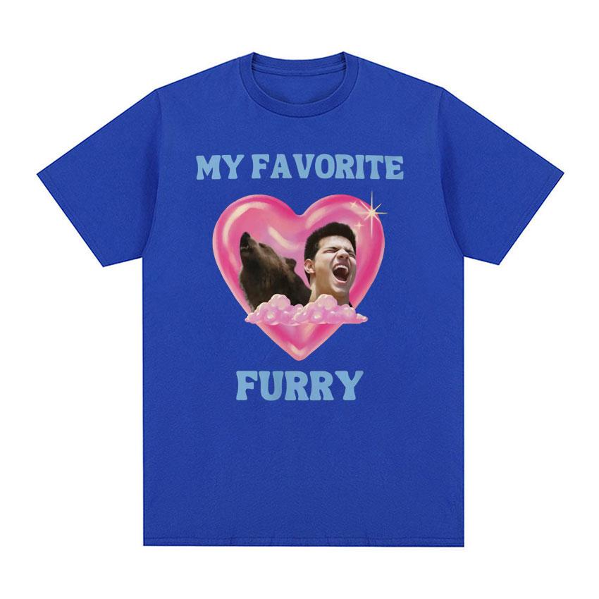 Jacob Black Is My Favorite Furry Twilight Fun Meme Tshirt Women s Fashion Street Wear 100% Pure Cotton Printed T-shirt Y2k S