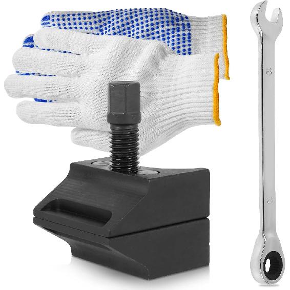 Suspension Strut Spreader Tool, Split Hub Steering Knuckle Spreader, Metal Double Ended Suspension Expansion Hub Clamp Tool, Easy to Detach and
