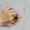 Korean Style Retro Hipster Watch Ring - Trendy Men's Hand Jewelry Accessory