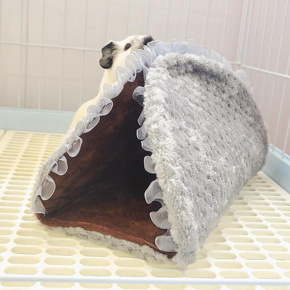 

Hamster Nest Dutch Pig Rabbit Guinea Pig Tunnel Evacuation Tent Nest Four Seasons Universal Pet Passage Nest серый
