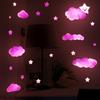 Cartoon Luminous Clouds and Stars Wall Stickers for Decoration of Living Room and Bedroom
