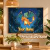 Charizard Custom Name Diamond Painting Personalized 5D Full Drill DIY Diamond Art Home Decor