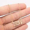 2025 Stainless Steel Year Necklace – Birthday Pendant, Bestie Gift, Versatile Slimming Chain