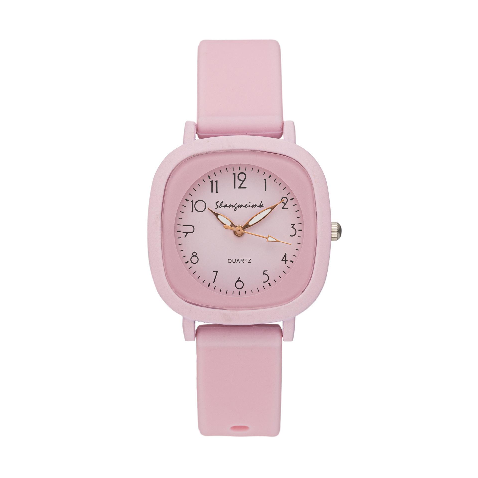 

Квадратные женские кварцевые часы оригинального дизайна, модные студенческие часы, милые часы для девочек, лучшие подарки для женщин розовый