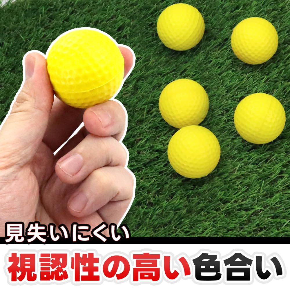 Set of 12 Golf Balls for Indoor Approach Score and Game Play Training, Shots, Improvement,