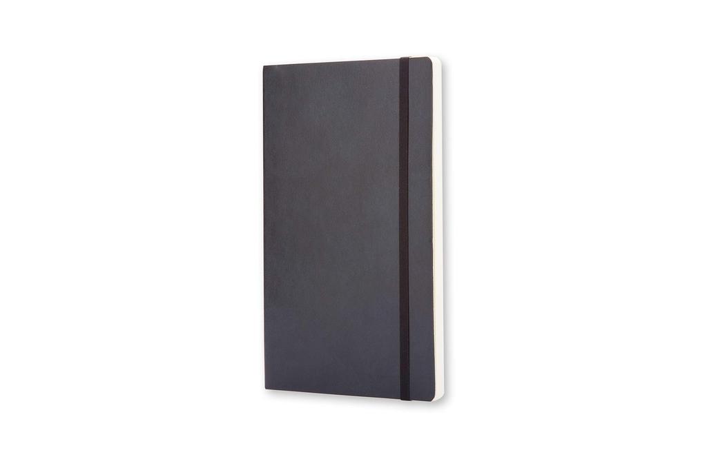 Moleskine Classic Notebook, Soft Cover, Solid Color, Pocket Size (9cm x 14cm), Black, QP613