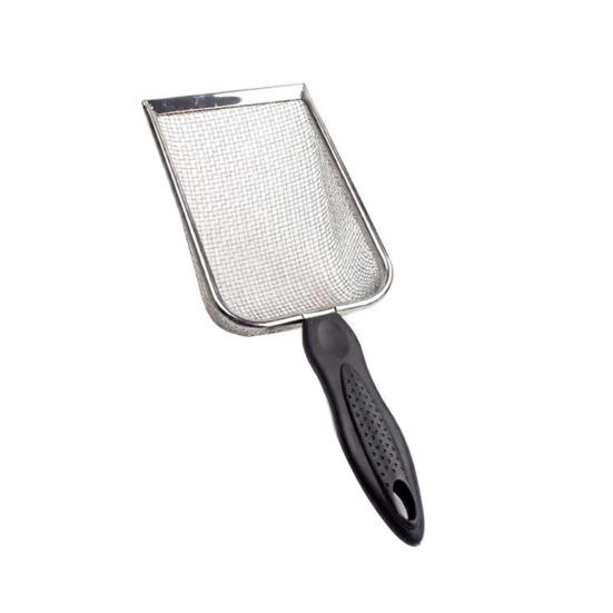 Cat Litter Scoop Fine Mesh Litter Sifting Shovel Stainless Steel Cat Poop Scooper with Non-Slip Handle for Litter Box Cat Waste Removal