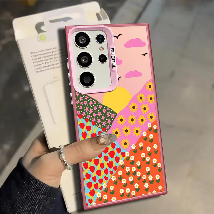 Flower Animals Case for Samsung Galaxy S25 S24 FE S23 S23 Ultra Note 20 Ultra S20 Plus S25Edge S22 S21 Phone Cover