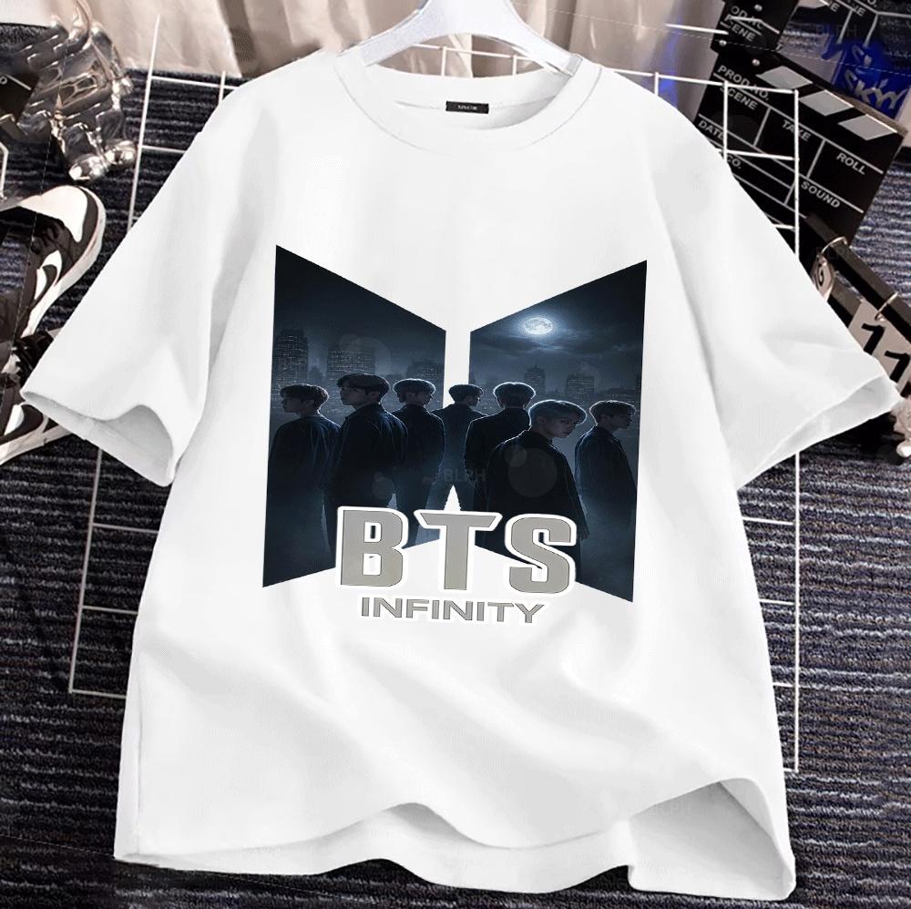 Family Matching Hoodies BTS Infinity Print Casual ParentChild Hooded Sweatshirts Soft Comfortable BTS Jersey for Kids Adults 100