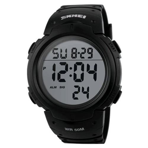 SKMEI Men's Digital Watch, Waterproof, LED Backlight, Large Numerals, Multi-Function, Sports Watch