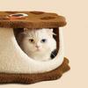 Cat House Cookie Designed Kitten Bed Cozy Removable Pet Nest Washable Warm Hideaway For Puppy Sleeping Hiding Room Home