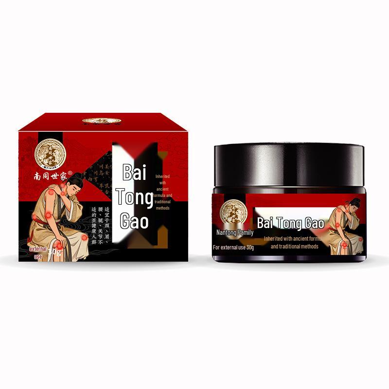 Nantong Shijia Bai Tong Gao Joint Heat Penetrating Cream for Neck, Shoulder, Waist, and Leg Pain Relief. 30 чёрный