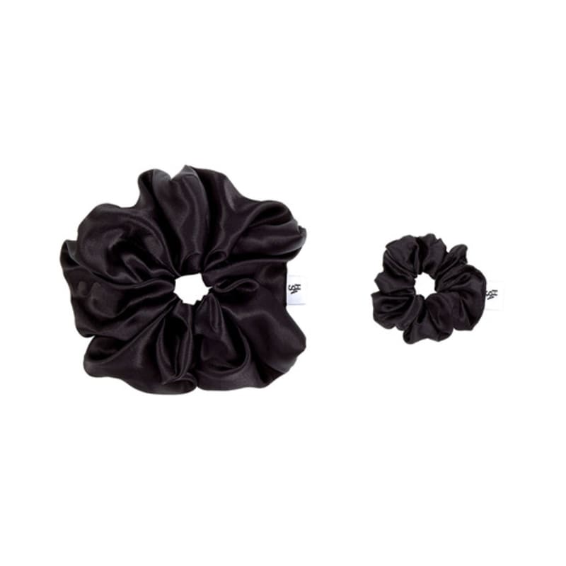 HAS [2SET] HDM009 Basic satin scrunchie
