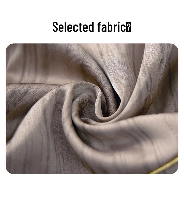 Elegant Autumn 2025 Satin Blouse & Seven-Sleeve Two-Piece Set for Middle-Aged and Elderly Women