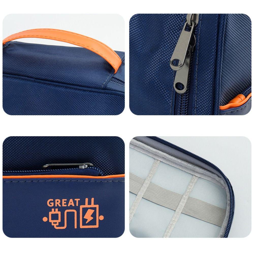 New Large Capacity Data Cable Storage Bag Portable Waterproof Electronic Organizer Box Dustproof Travel Cable Organizer