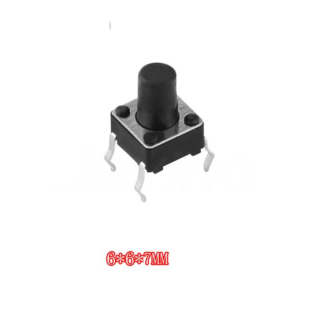20PCS 6x6mm Panel PCB Momentary Tactile Tact Mini Push Button Switch DIP 4pin 6x6x4.3/5/6/7-20MM 6*6*4.3MM 5MM 6MM 8MM - 20MM